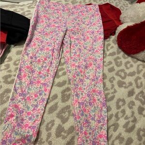 JoyLab floral leggings- size Large